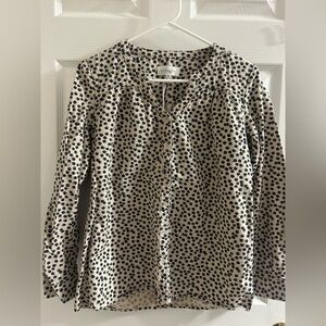 Thought button up cotton blend blouse size 8 NWOT